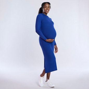 Maternity Motherhood® Rib Column Midi Dress