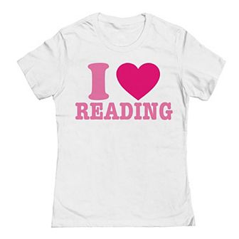 Junior's I Love Reading Graphic Tee