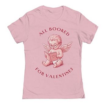Junior's All Booked For Valentine's Graphic Tee