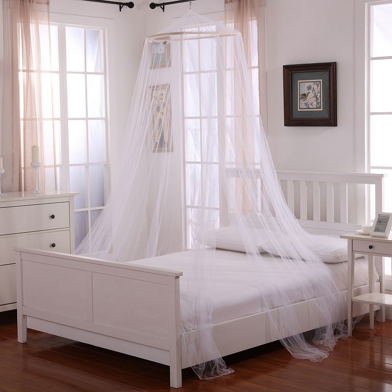 Casablanca Oasis Round Bed Canopy, White, OTHER
