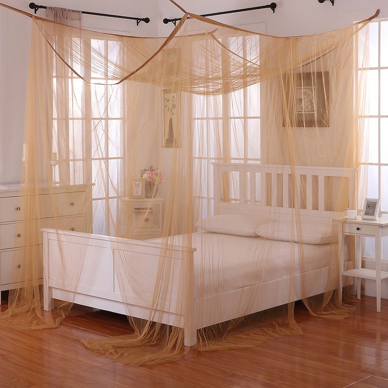 Casablanca Palace Four-Poster Bed Canopy, Yellow, OTHER