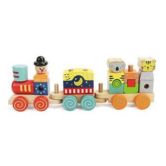Leo And Friends Block Train Stacking Set