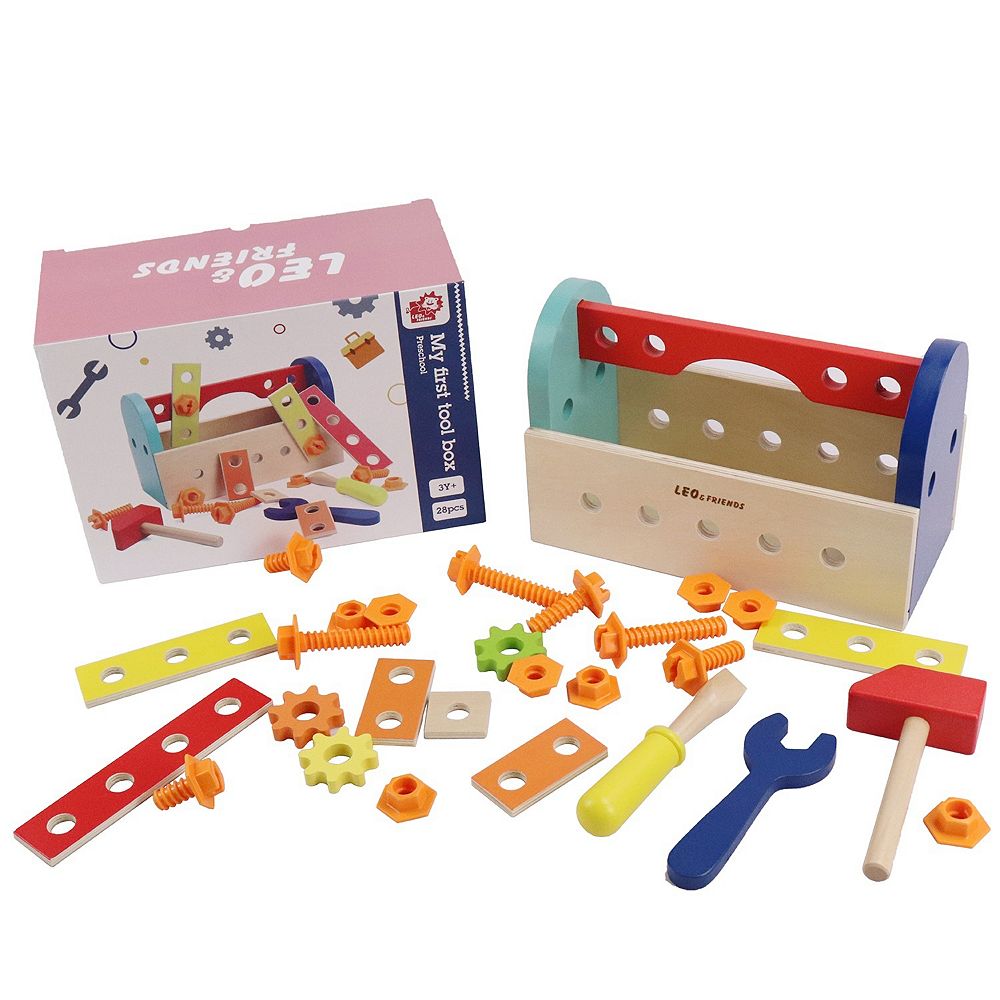 L & F My First Tool Box Kit Of 28 Pcs