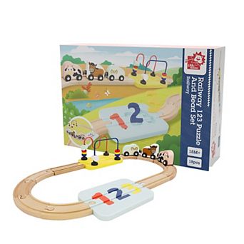 L & F Railway 123 Puzzle And Bead Set