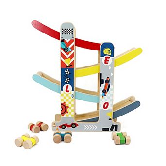 Leo & Friends Wooden Ramp Racer Track