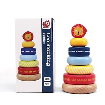 Leo & Friends Stacking Ring Tower