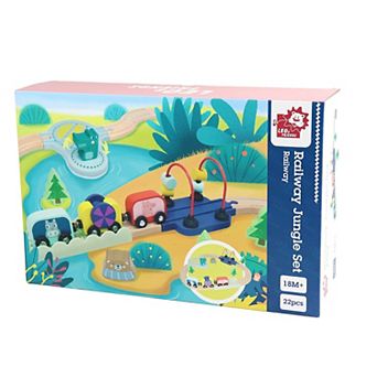 L & F Railway Jungle 22 pc Animal Set