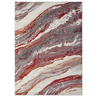 Luxe Weavers Modern Abstract Marble Area Rug