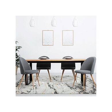 Luxe Weavers Marble Abstract Metallic Area Rug