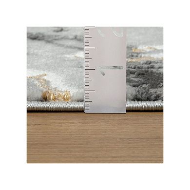Luxe Weavers Marble Abstract Metallic Area Rug