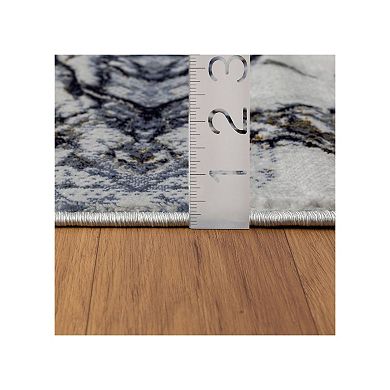 Luxe Weavers Marble Effect Abstract Area Rug