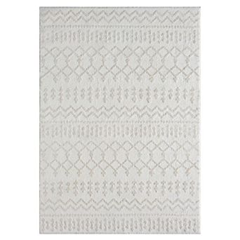 Luxe Weavers Diamond Area Rug High Low Carpet