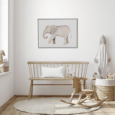 Gallery Kids Elephant Floating Framed Canvas Wall Art