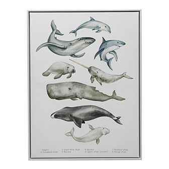 Gallery Kids Under the Sea Floating Framed Canvas Wall Art