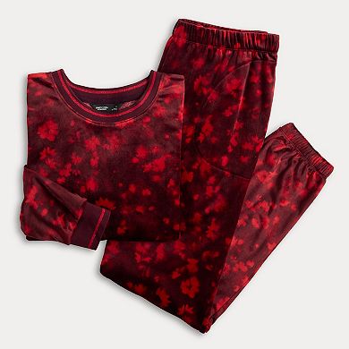 Women's Simply Vera Vera Wang Long Sleeve Pajama Top & Pajama Jogger Set