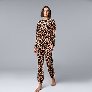 ZUMUSEN Women's Pajama Set - V Neck Long Sleeve Top & Floral Print Pants, Stretchy Cotton Blend Pjs