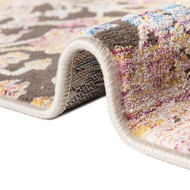 Unique Loom Emblem Deepa Throw Rug