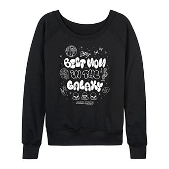 Women's Star Wars Best Mom In The Galaxy French Terry Long Sleeve Tee