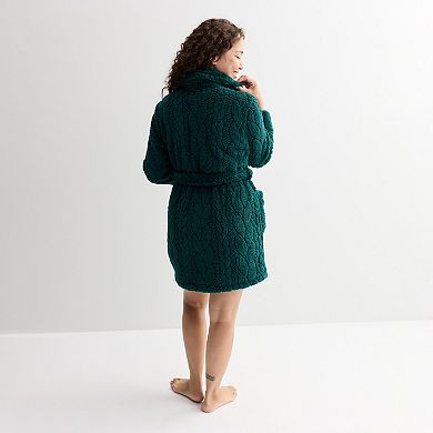 Women's Sonoma Goods For Life® Short Plush Wrap Robe