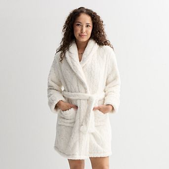 Women's Sonoma Goods For Life® Short Plush Wrap Robe