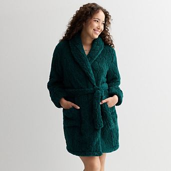 Women's Sonoma Goods For Life® Short Plush Wrap Robe