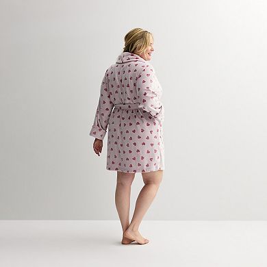 Plus Size Sonoma Goods For Life® Short Plush Wrap Robe