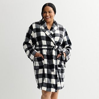 Plus Size Sonoma Goods For Life® Short Plush Wrap Robe
