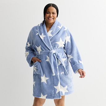 Plus Size Sonoma Goods For Life® Short Plush Wrap Robe