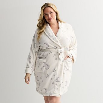 Plus Size Sonoma Goods For Life® Short Plush Wrap Robe