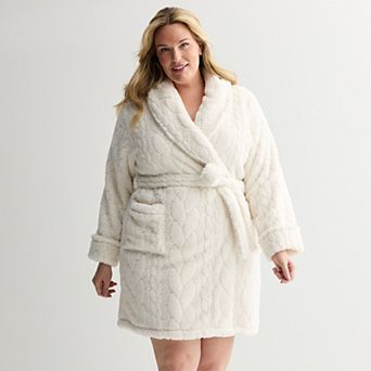 Plus Size Sonoma Goods For Life® Short Plush Wrap Robe