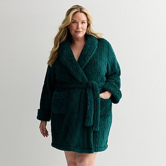 Plus Size Sonoma Goods For Life® Short Plush Wrap Robe