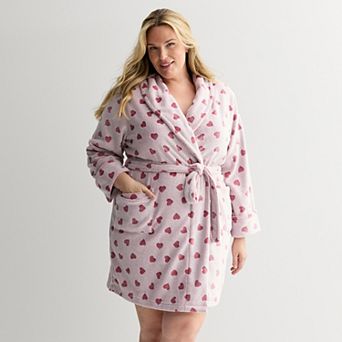 Plus Size Sonoma Goods For Life® Short Plush Wrap Robe