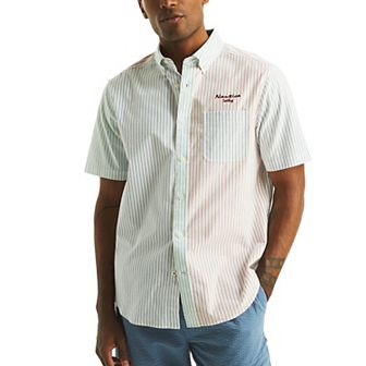 Men's Nautica Thin Striped Short-Sleeve Shirt