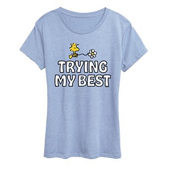 Women's Peanuts Woodstock Trying My Best Graphic Tee