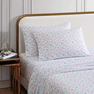 Betsey Johnson Butterfly Rainbow Sheet Set