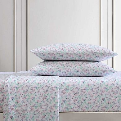 Betsey Johnson Butterfly Rainbow Sheet Set