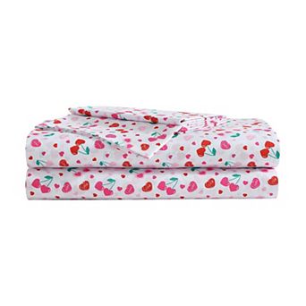 Betsey Johnson Sweet Tart Cherries Sheet Set with Pillowcases