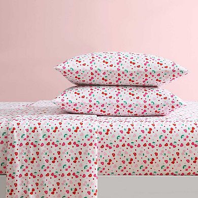 Betsey Johnson Sweet Tart Cherries Sheet Set with Pillowcases