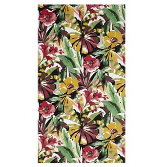 Nicole Miller Aria Floral Oversized Beach Towel