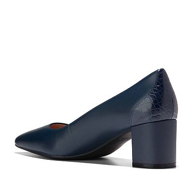 Cole Haan Carlotta Women's Leather Block Heel Pumps