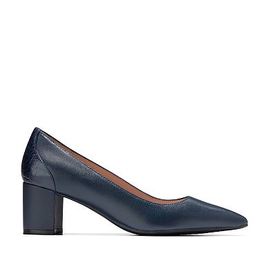 Cole Haan Carlotta Women's Leather Block Heel Pumps