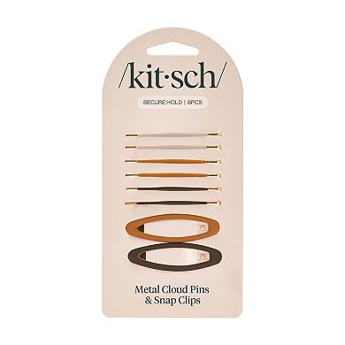 Kitsch Metal Cloud Pins & Snap Clips 8-pc. Set