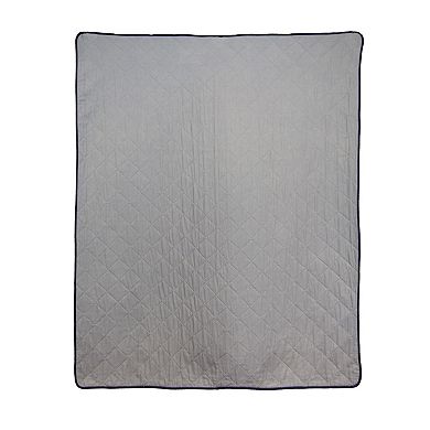 Donna Sharp Log Cabin Star Pieced Quilted Throw Blanket