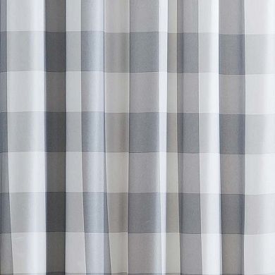 Truly Soft Everyday Buffalo Plaid Set of 2 Light Filtering Window Curtain Panels