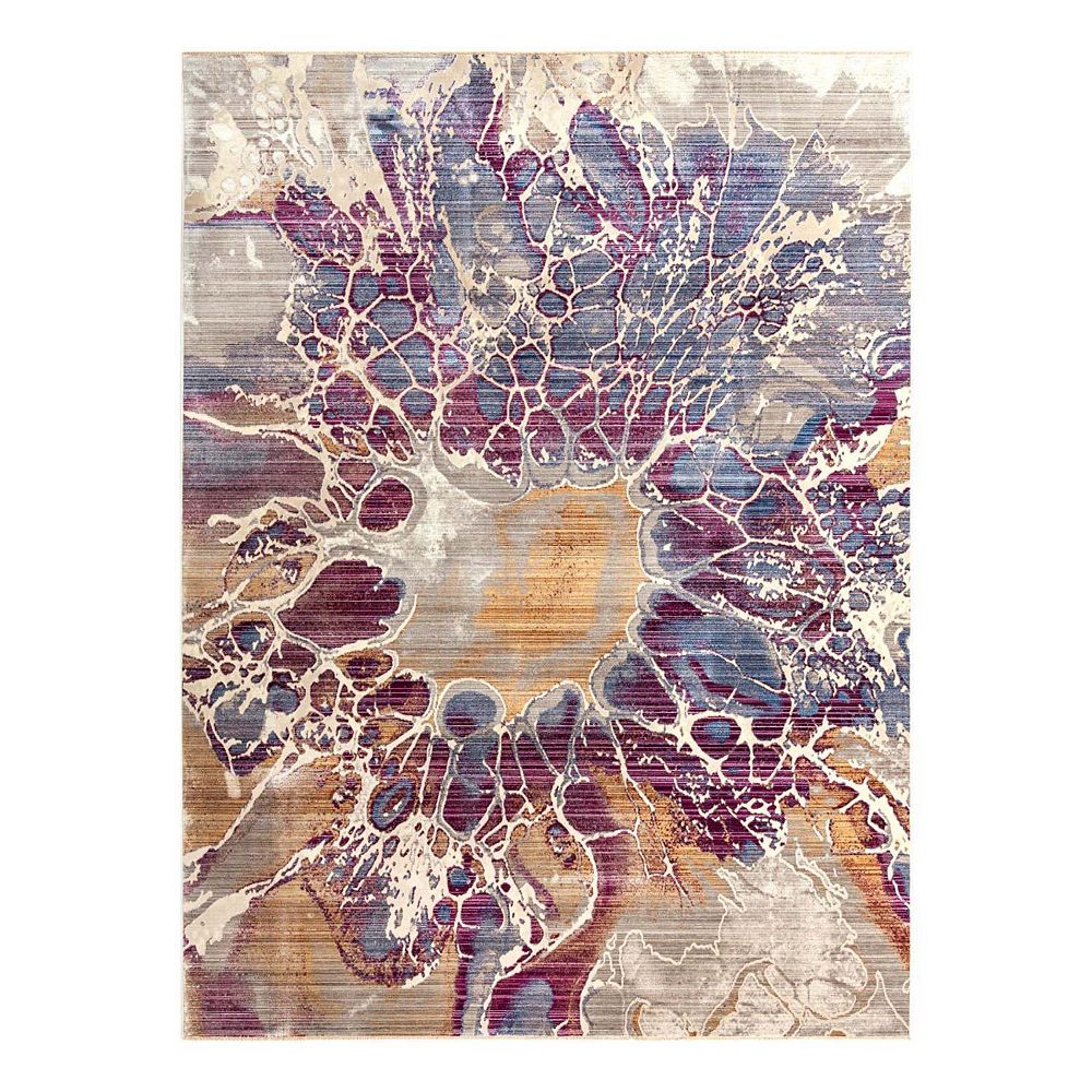 Unique Loom Imersion Deepa Throw Rug
