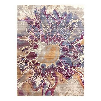 Unique Loom Imersion Deepa Throw Rug