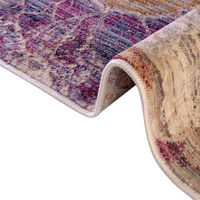 Unique Loom Imersion Deepa Throw Rug