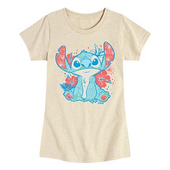 Disney's Lilo & Stitch Girls 7-16 Hawaiian Pattern Tee