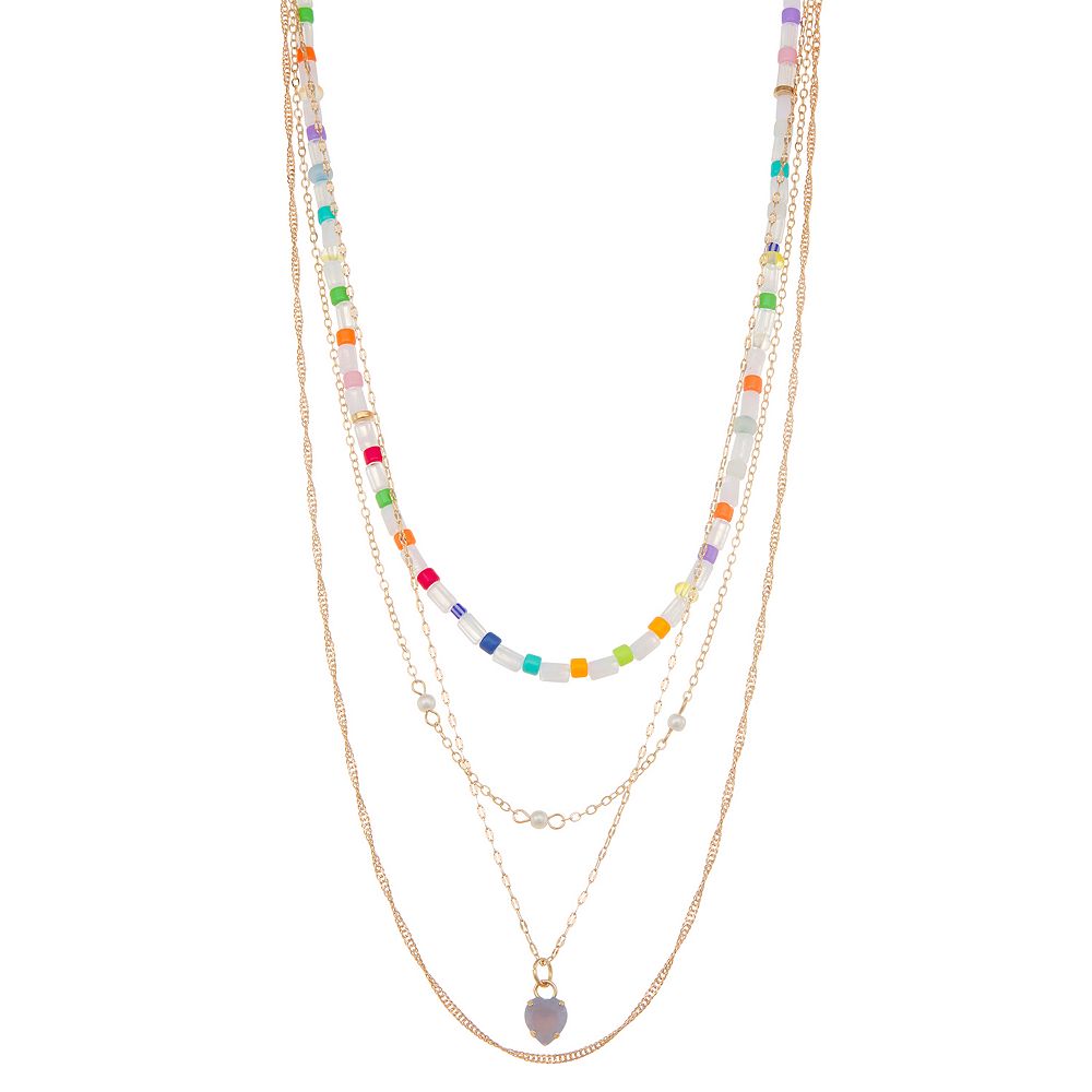 Emberly Layered Beaded Necklace