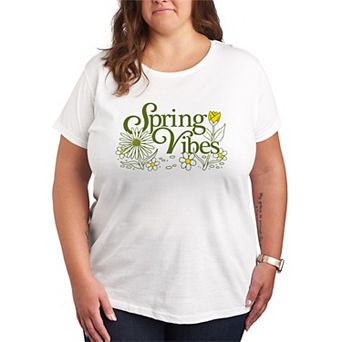Plus Size Spring Vibes Graphic Tee